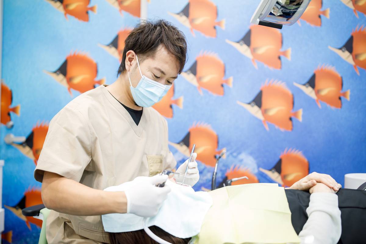 予防歯科の施術風景